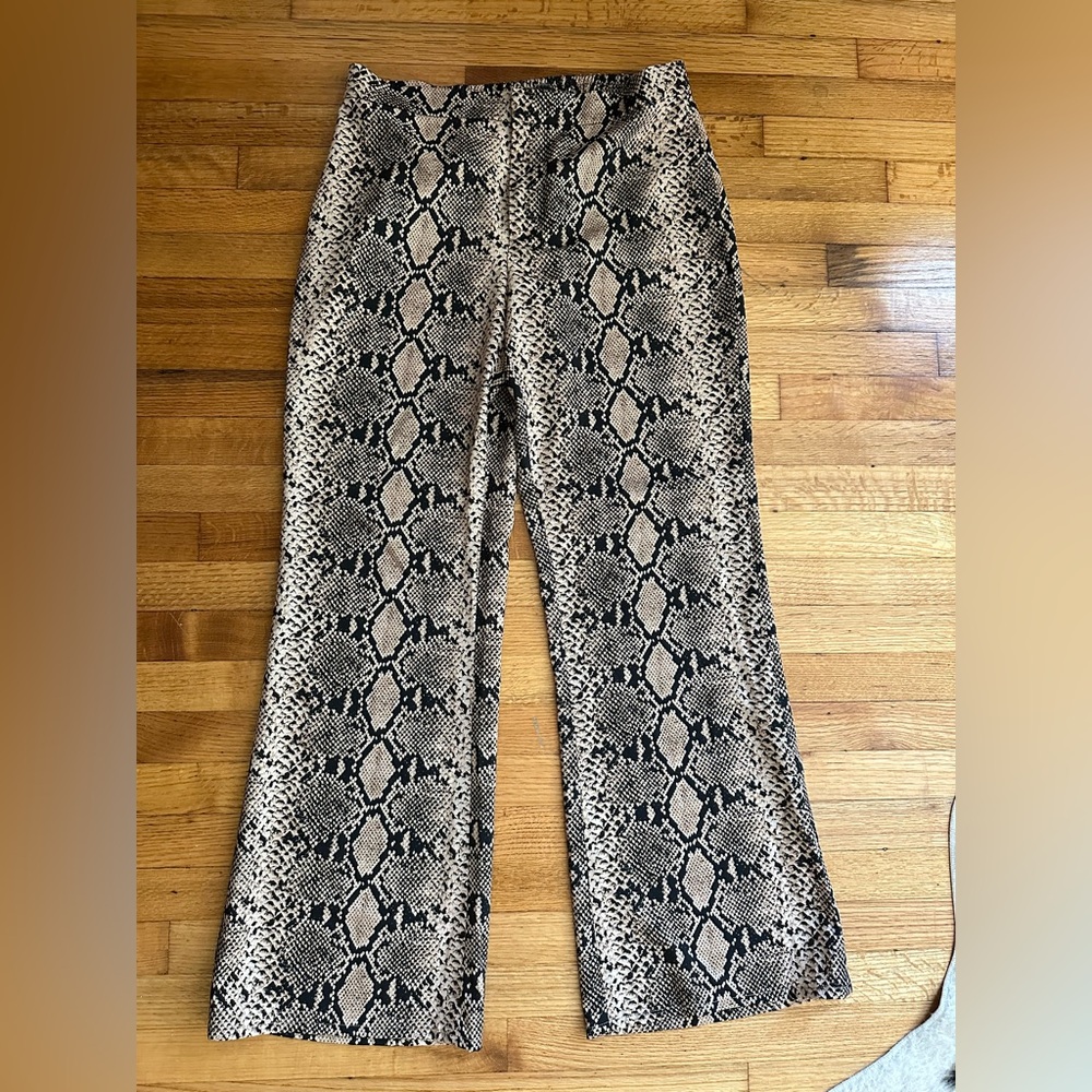 Zara snakeskin print pants